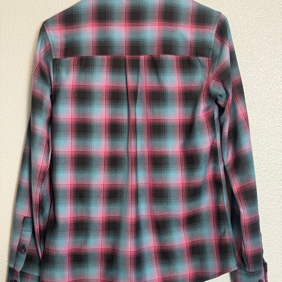 Dixxon Flannel Company Pink and Blue Plaid Shirt - Picture 3 of 4